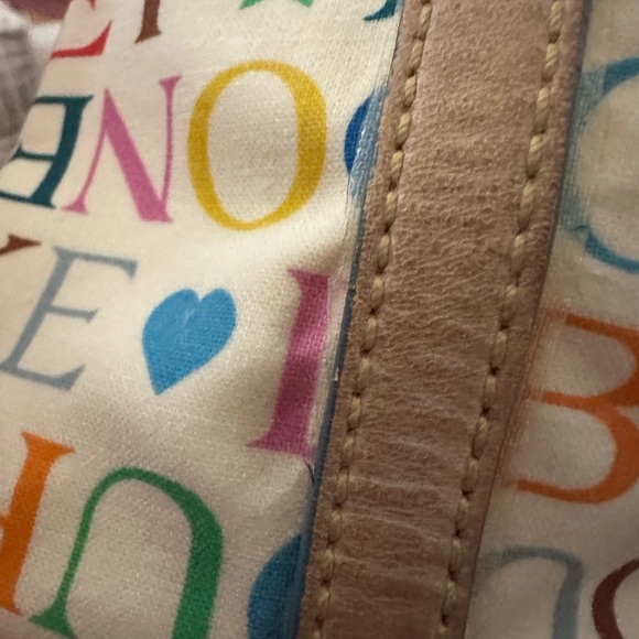 Dooney & Bourke RAINBOW Y2K Bag With Pink Heart Charm - Picture 12 of 16